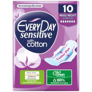 Every Day Sensitive Σερβιέτες UltraPlusMaxiNight 10τεμ